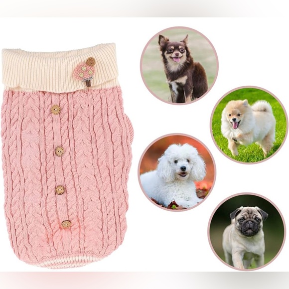 Knit Small Breed Dog Sweater - Picture 4 of 8